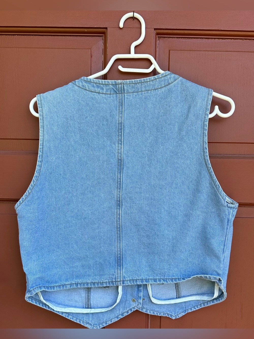 Amazon Light Blue Denim Vest - Picture 2 of 2